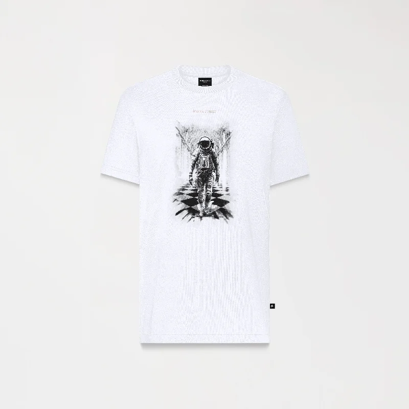 Men's v - neck muscle t - shirts for a body - building aestheticARNSTEY T-SHIRT MEN WHITE