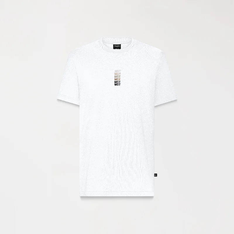Men's v - neck muscle t - shirts for a body - building aestheticALDERTH T-SHIRT MEN WHITE