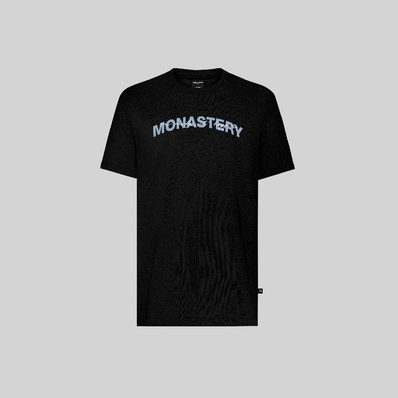 Men's tie - dye t - shirts with a bohemian styleVANTAGE T-SHIRT BLACK