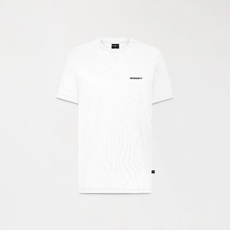 Men's long - sleeve henley t - shirts with button - down placketsSTIRLING T-SHIRT MEN WHITE