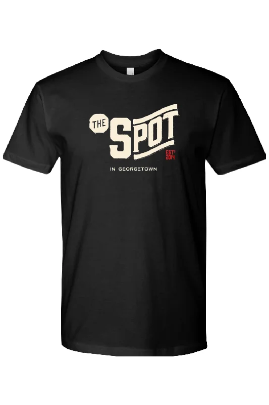 Men's moisture - wicking athletic t - shirts for intense workoutsStaff Uniform - The Spot Georgetown Unisex Cotton T-Shirt