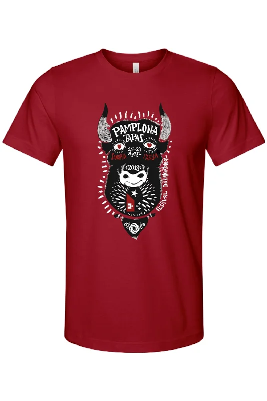 Men's distressed denim - look t - shirts with a rugged appealPamplona Festival 2018 Cotton T-Shirt - Unisex