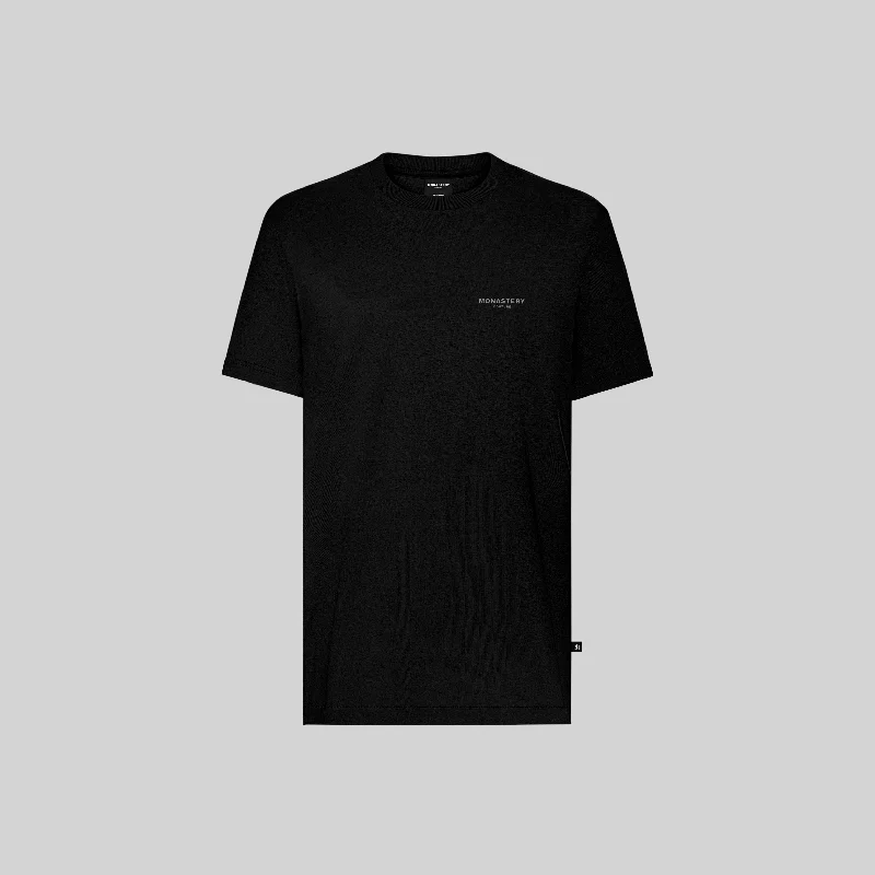 Men's mock - neck t - shirts with a modern and sleek styleOTSU T-SHIRT MEN BLACK
