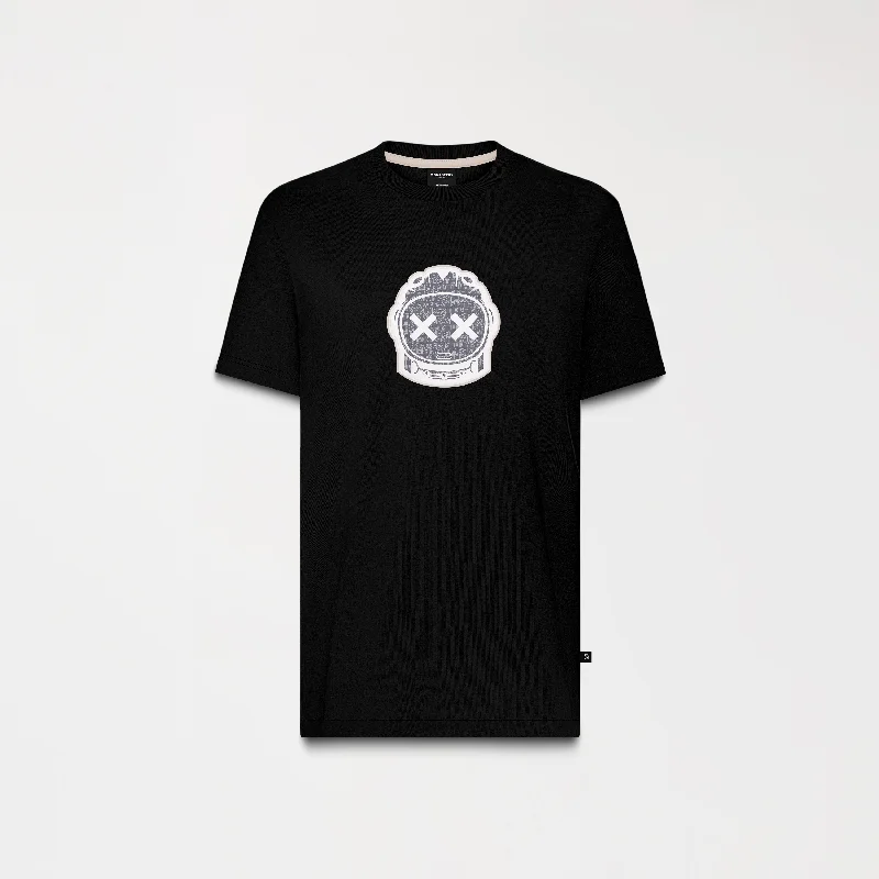 Men's printed Hawaiian t - shirts for tropical vacationsGRODIN T-SHIRT MEN BLACK