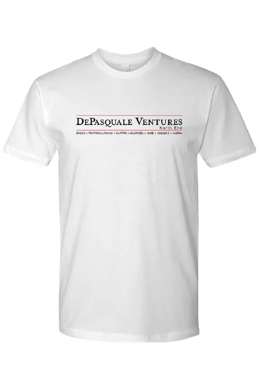 Men's eco - friendly recycled t - shirts for sustainable fashion choicesDePasquale Ventures Short Sleeve T-Shirt