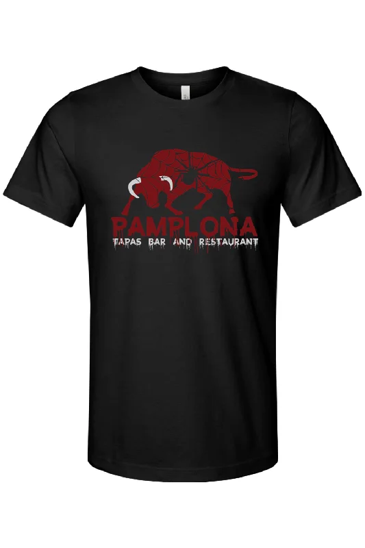 Men's short - sleeve linen t - shirts for summer beach outingsPamplona Halloween 2024 Cotton T-Shirt - Unisex