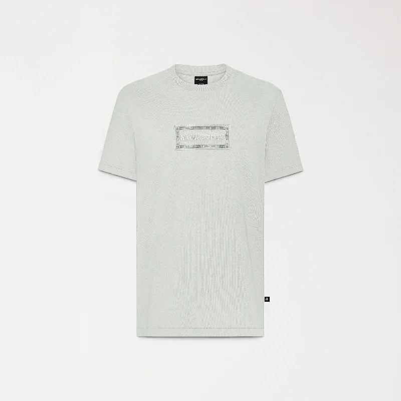 Men's slim - fit graphic t - shirts with vintage rock band printsTYRION T-SHIRT MEN MINERAL GRAY