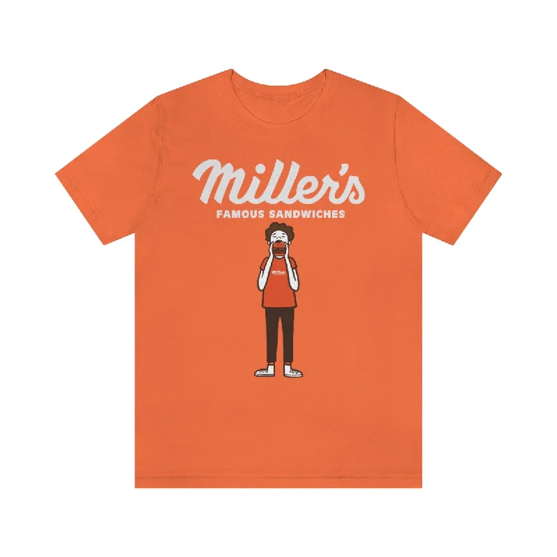 Men's lightweight performance t - shirts for running marathonsMillers Unisex Jersey Short Sleeve Tee