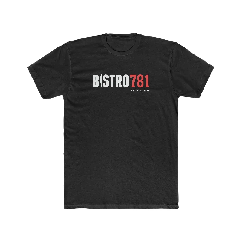 Men's slim - fit graphic t - shirts with vintage rock band printsBistro781 Cotton Tee