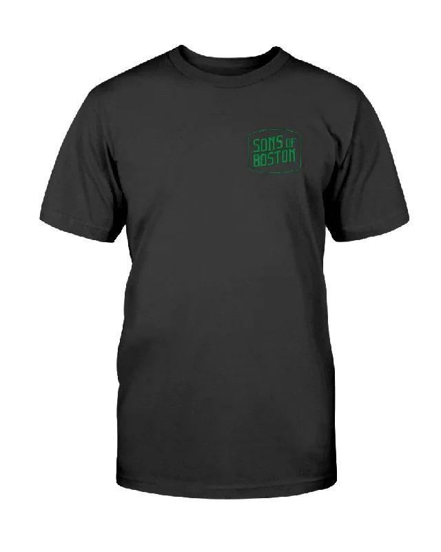 Men's lightweight performance t - shirts for running marathonsSons of Boston "Kiss me I'm Irish" Paul Revere back Fitted Crew