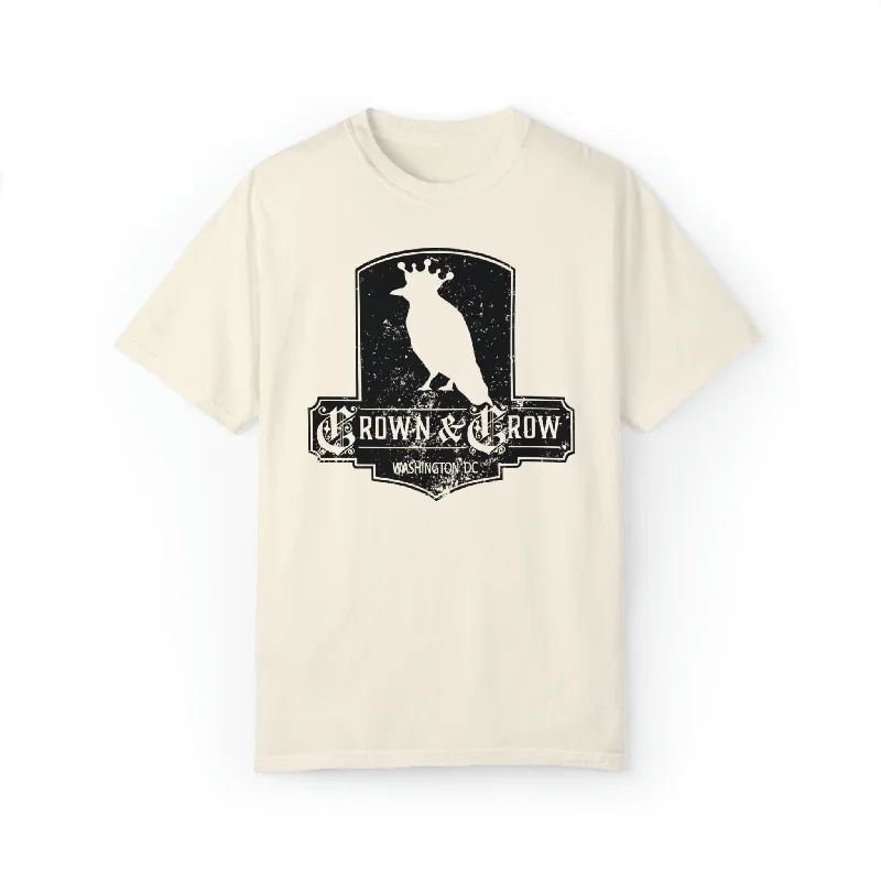 Men's antimicrobial t - shirts for odor - free freshness during travelCrown & Crow Unisex Garment-Dyed T-shirt
