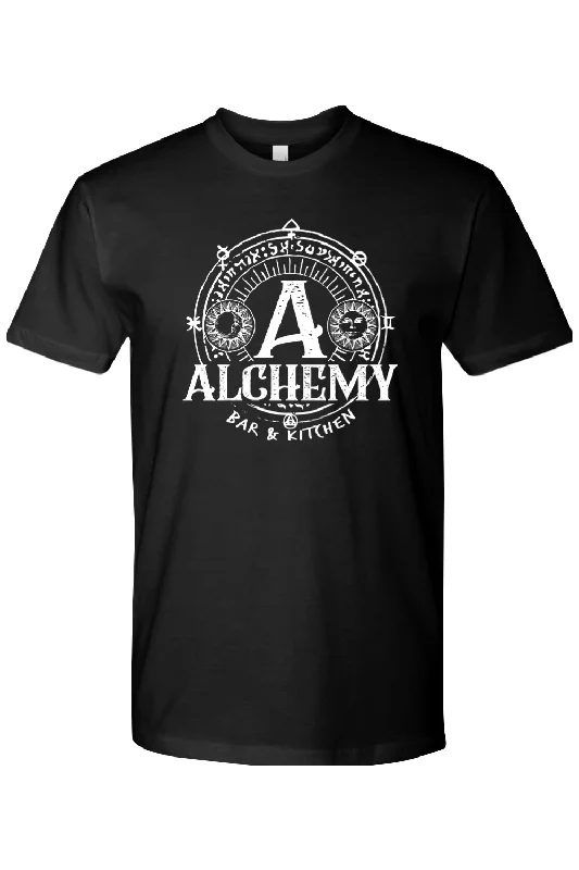 Men's eco - friendly recycled t - shirts for sustainable fashion choicesAlchemy Bar & Kitchen Unisex T-Shirt