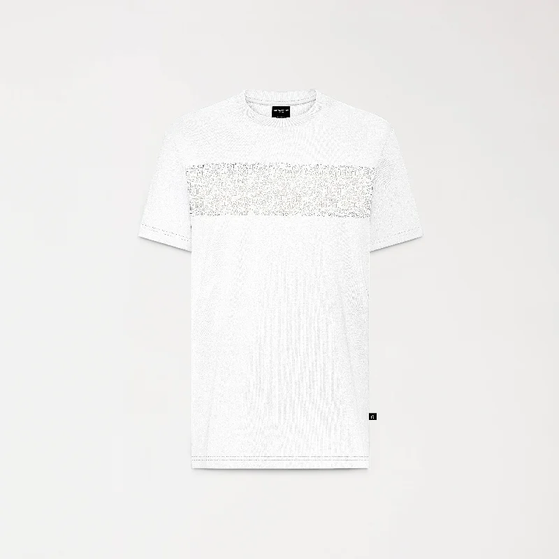 Men's short - sleeve linen t - shirts for summer beach outingsWINDSOR T-SHIRT MEN WHITE