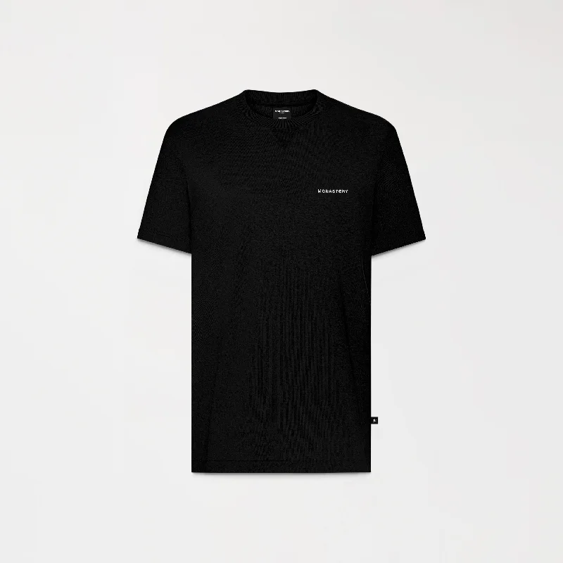 Men's mock - neck t - shirts with a modern and sleek styleSTIRLING T-SHIRT MEN BLACK