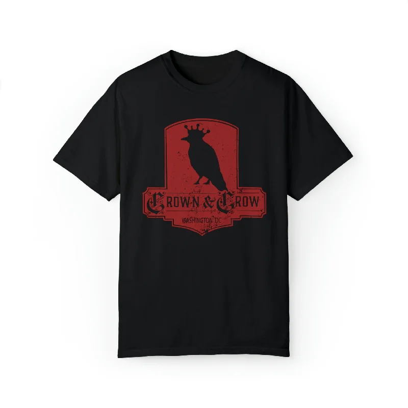 Men's moisture - wicking athletic t - shirts for intense workoutsCrown & Crow Unisex Garment-Dyed T-shirt