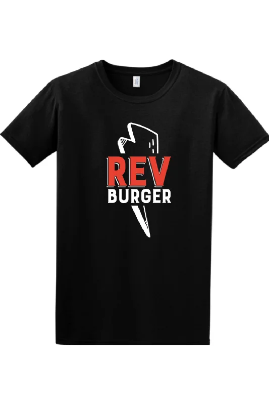 Men's lightweight performance t - shirts for running marathonsRev Burger Unisex Cotton T-Shirt