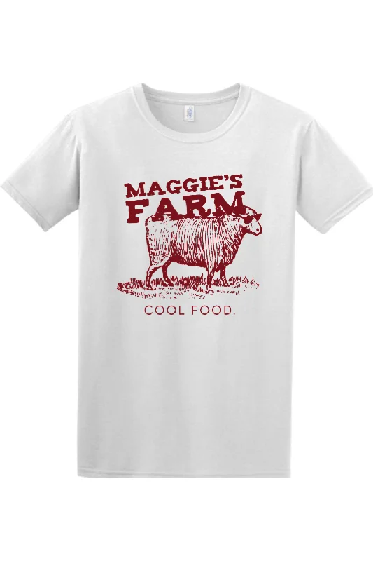 Men's button - front t - shirts with a unique artistic printMaggie's Farm Cool Food T-Shirt