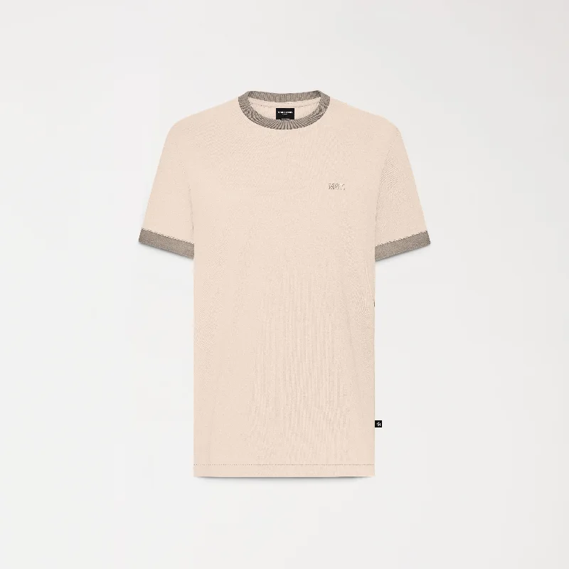 Men's v - neck muscle t - shirts for a body - building aestheticFERNTON T-SHIRT MEN IRISH CREAM