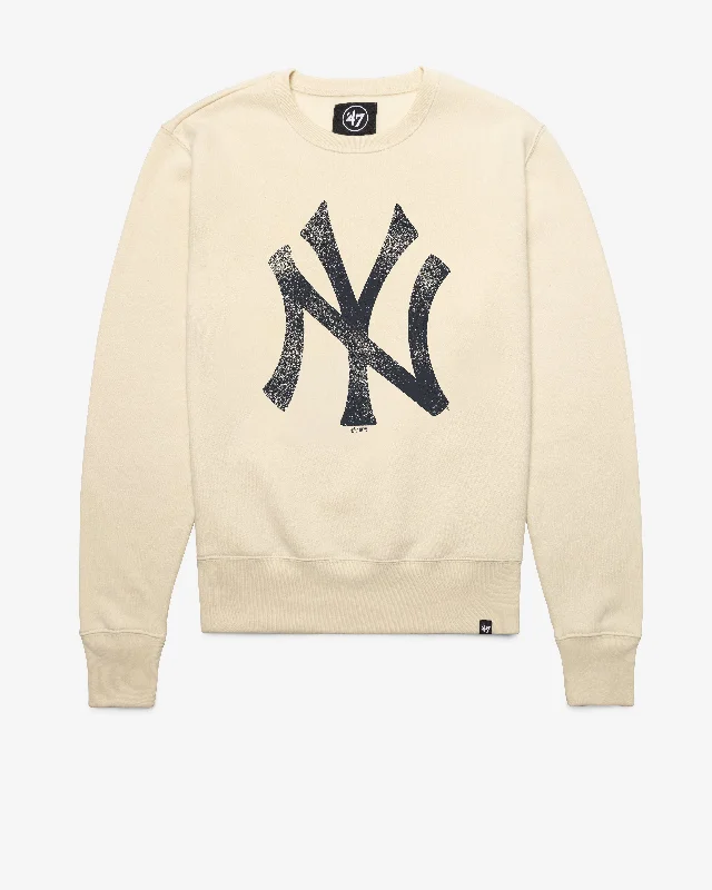 Fleece - lined men sweatshirt for extra warmth in winter NEW YORK YANKEES IMPRINT '47 HEADLINE CREW