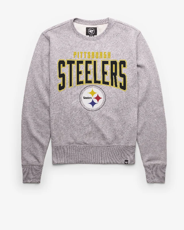 Slim - fit men sweatshirt to show off your physique PITTSBURGH STEELERS TEAM ELEMENTS ARCH '47 HEADLINE CREW