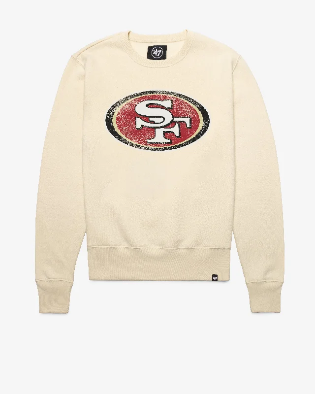 V - neck men sweatshirt for a unique look SAN FRANCISCO 49ERS D IMPRINT '47 HEADLINE CREW