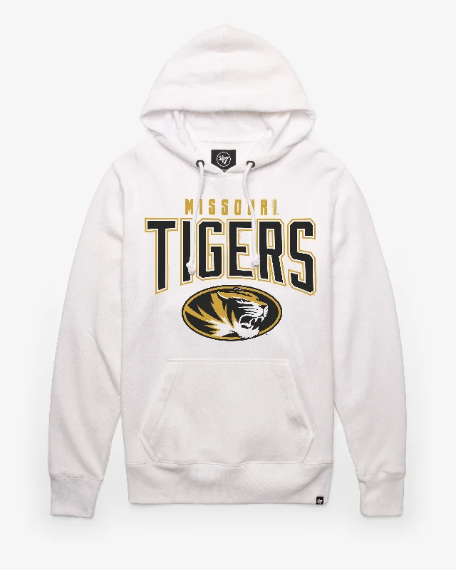 Organic cotton men sweatshirt for eco - conscious buyers MISSOURI TIGERS TEAM ELEMENTS ARCH '47 HEADLINE HOOD
