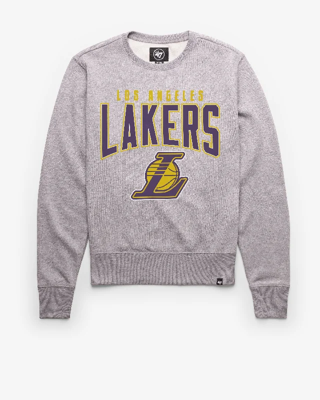 Luxury men sweatshirt made from high - end materials LOS ANGELES LAKERS TEAM ELEMENTS ARCH '47 HEADLINE CREW