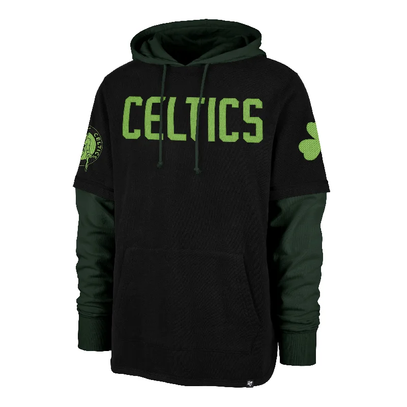 Men sweatshirt with a pocket for convenience BOSTON CELTICS CITY EDITION TRIFECTA '47 SHORTSTOP HOOD