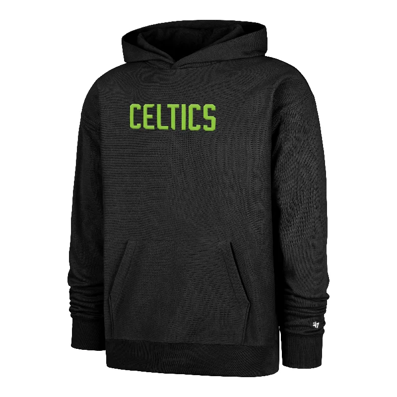 Hooded men sweatshirt with a drawstring closure BOSTON CELTICS CITY EDITION DOUBLE CROSSOVER '47 FOUNDATION HOOD