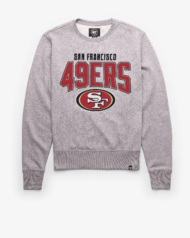 Graphic print men sweatshirt with cool designs SAN FRANCISCO 49ERS TEAM ELEMENTS ARCH '47 HEADLINE CREW