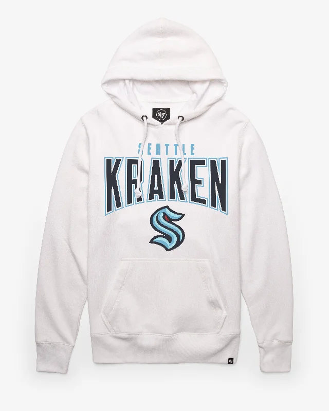 Men sweatshirt for outdoor adventures like hiking SEATTLE KRAKEN TEAM ELEMENTS ARCH '47 HEADLINE HOOD