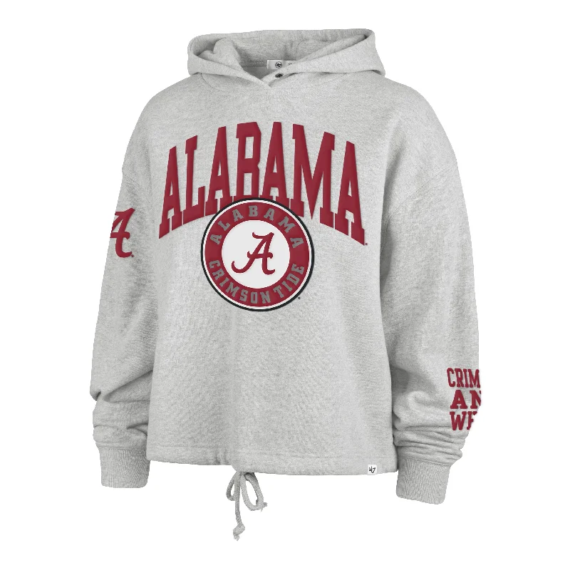Zip - up men sweatshirt for easy on - and - off ALABAMA CRIMSON TIDE HIGH HOPES '47 VENICE HOOD WOMENS