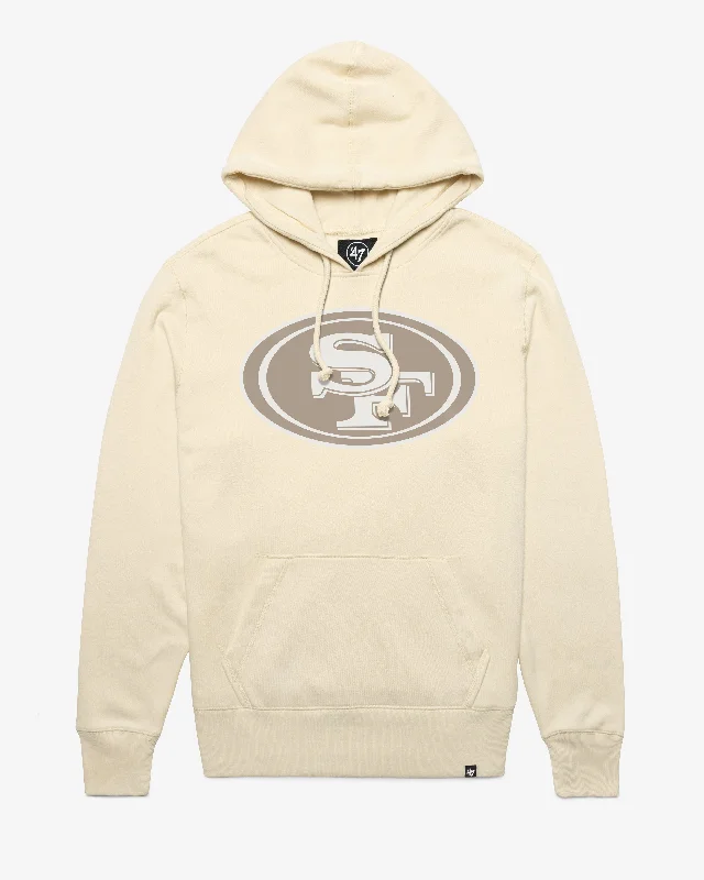 Retro - style men sweatshirt inspired by the 80s SAN FRANCISCO 49ERS IMPRINT '47 HEADLINE HOOD