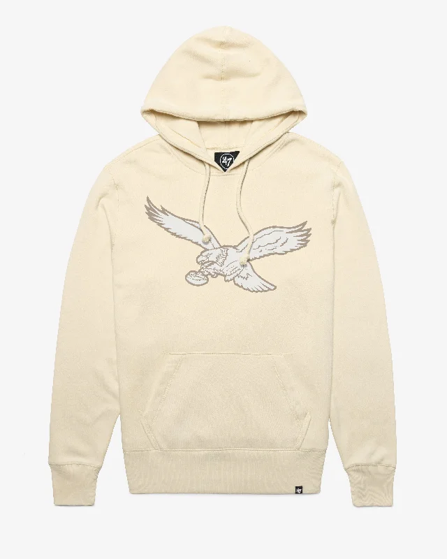Zip - up men sweatshirt for easy on - and - off PHILADELPHIA EAGLES HISTORIC IMPRINT '47 HEADLINE HOOD