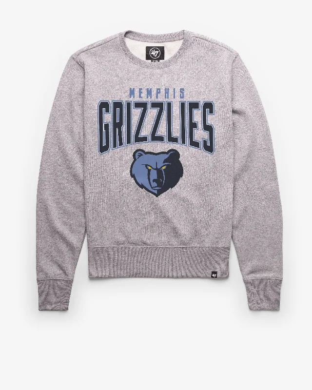 Luxury men sweatshirt made from high - end materials MEMPHIS GRIZZLIES TEAM ELEMENTS ARCH '47 HEADLINE CREW