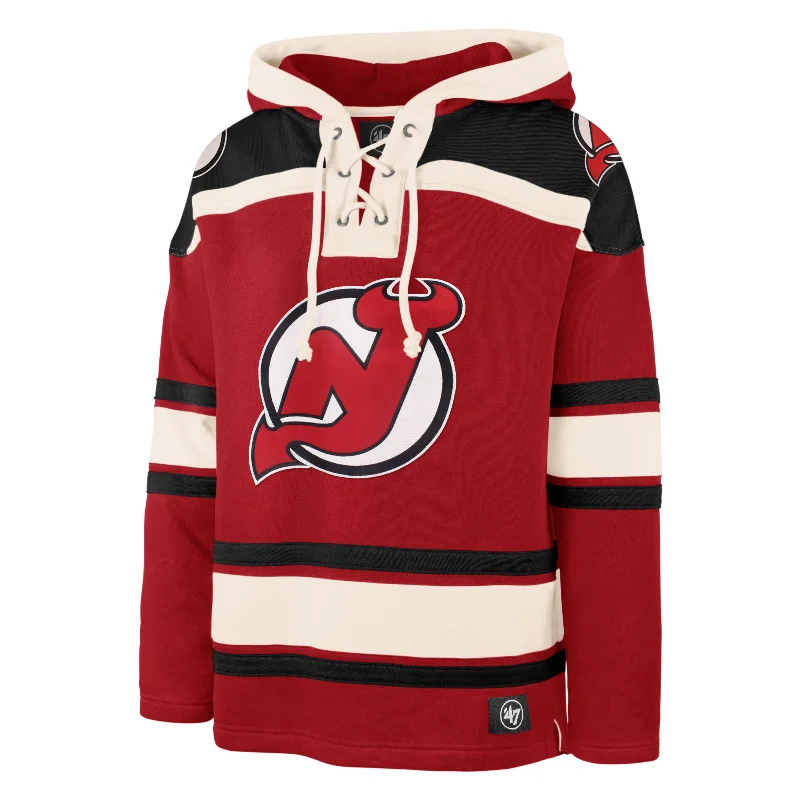 Graphic print men sweatshirt with cool designs NEW JERSEY DEVILS SUPERIOR '47 LACER HOOD
