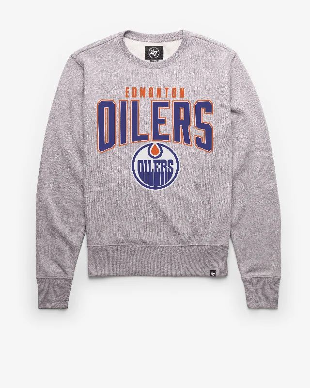 Lightweight men sweatshirt for spring and autumn EDMONTON OILERS TEAM ELEMENTS ARCH '47 HEADLINE CREW