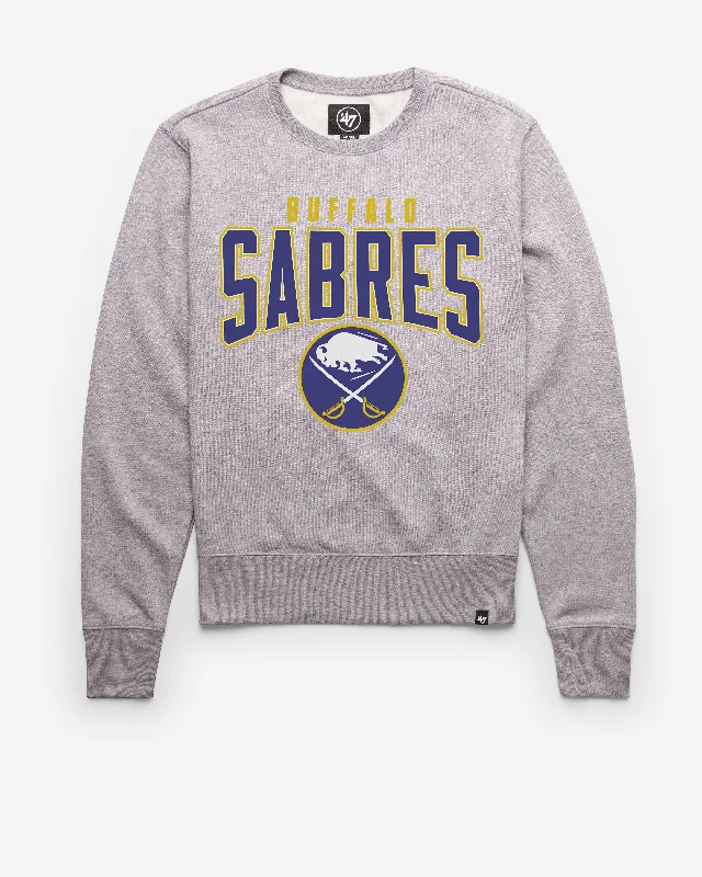 Plus - size men sweatshirt for a comfortable and stylish fit BUFFALO SABRES TEAM ELEMENTS ARCH '47 HEADLINE CREW