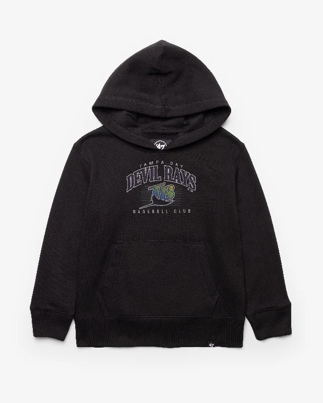 Moisture - wicking men sweatshirt for workouts TAMPA BAY RAYS COOPERSTOWN DOUBLE HEADER '47 HEADLINE HOOD KIDS