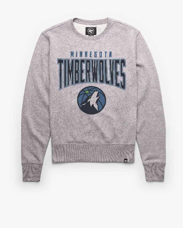 Slim - fit men sweatshirt to show off your physique MINNESOTA TIMBERWOLVES TEAM ELEMENTS ARCH '47 HEADLINE CREW