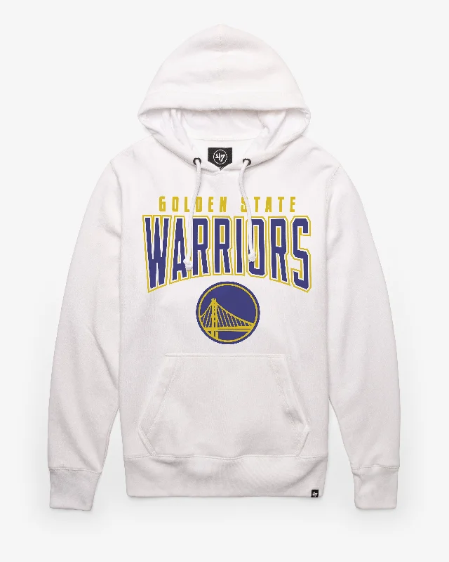 Men sweatshirt with a high - neck for added style GOLDEN STATE WARRIORS TEAM ELEMENTS ARCH '47 HEADLINE HOOD