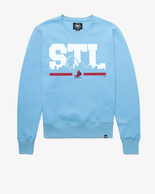 Solid - color men sweatshirt in classic navy blue ST. LOUIS CARDINALS COOPERSTOWN REGIONAL '47 HEADLINE CREW