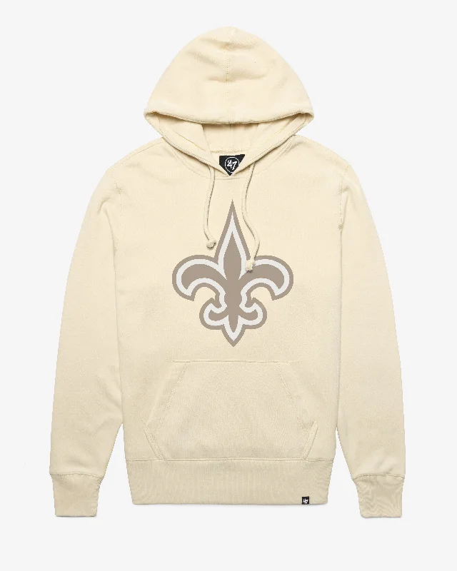 Solid - color men sweatshirt in classic navy blue NEW ORLEANS SAINTS IMPRINT '47 HEADLINE HOOD