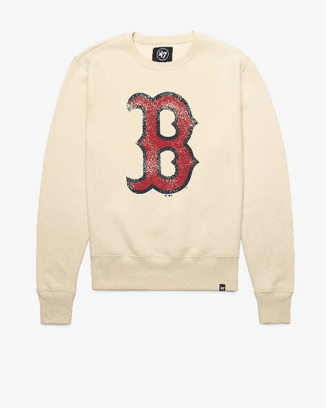 Hooded men sweatshirt with a drawstring closure BOSTON RED SOX D IMPRINT '47 HEADLINE CREW