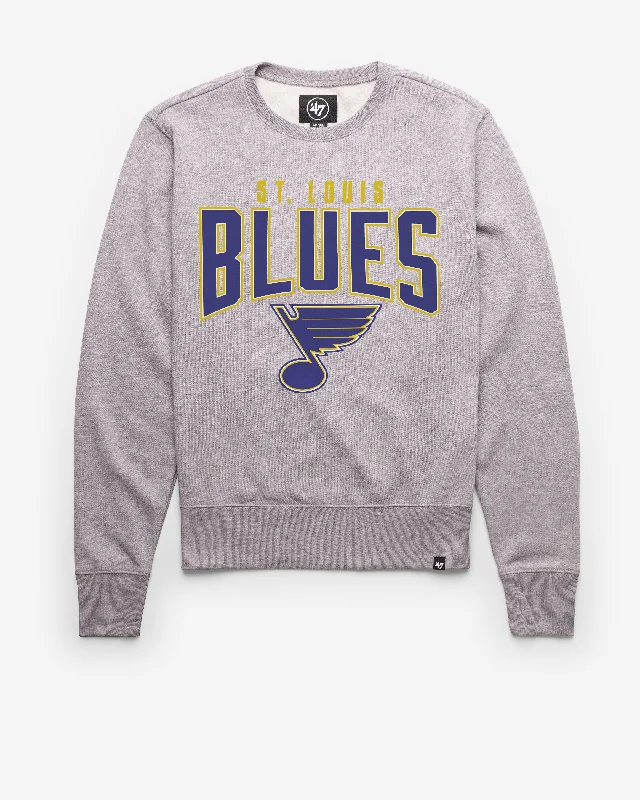 Christmas - themed men sweatshirt for the holiday season ST LOUIS BLUES TEAM ELEMENTS ARCH '47 HEADLINE CREW
