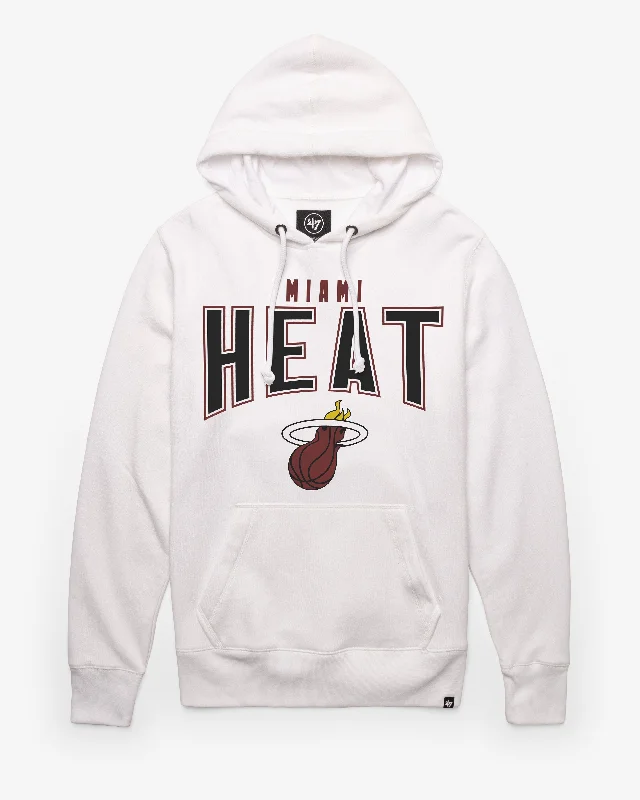 Retro - style men sweatshirt inspired by the 80s MIAMI HEAT TEAM ELEMENTS ARCH '47 HEADLINE HOOD