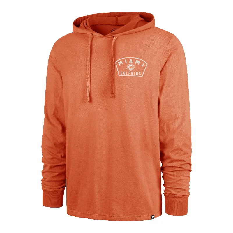 Oversized men sweatshirt for a relaxed fit MIAMI DOLPHINS DUSTED OVERHAND '47 RIVER JERSEY HOOD
