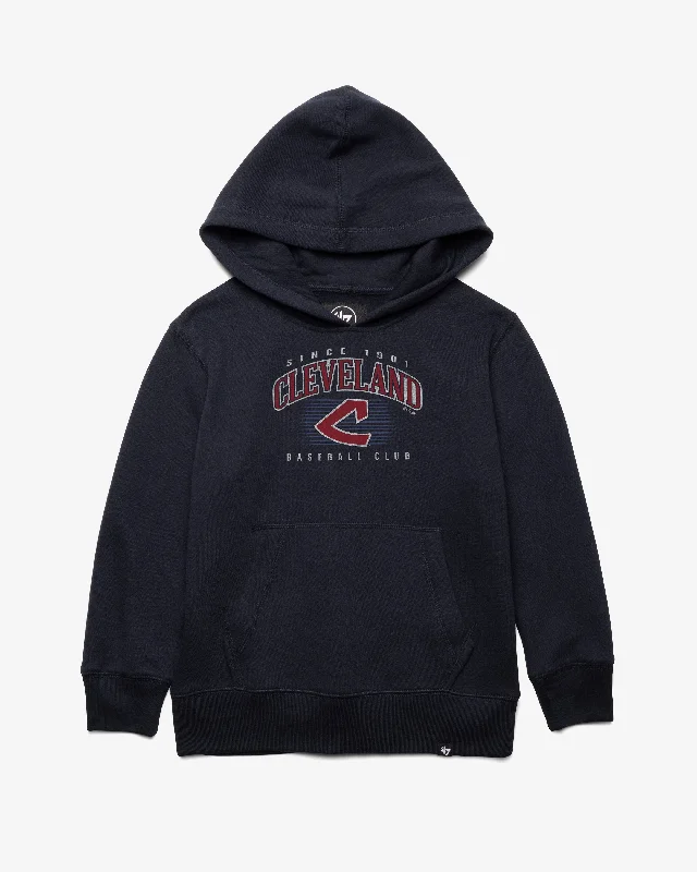 Men sweatshirt for outdoor adventures like hiking CLEVELAND GUARDIANS COOPERSTOWN DOUBLE HEADER '47 HEADLINE HOOD KIDS