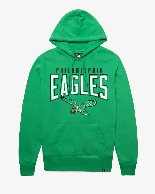 Slim - fit men sweatshirt to show off your physique PHILADELPHIA EAGLES HISTORIC TEAM ELEMENTS ARCH '47 HEADLINE HOOD