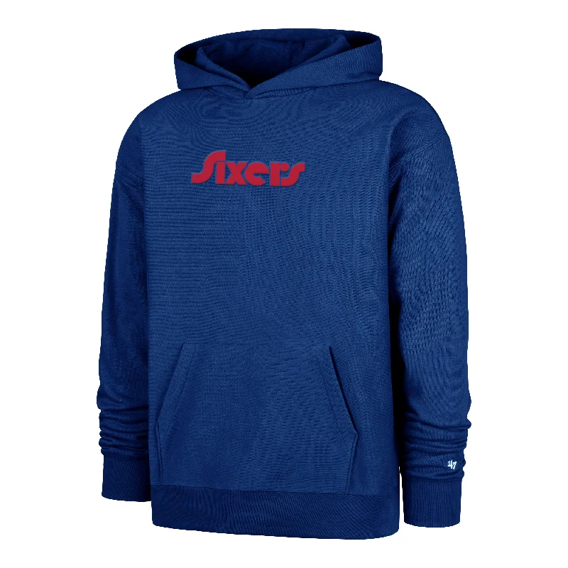 Striped men sweatshirt with a nautical theme PHILADELPHIA 76ERS CITY EDITION DOUBLE CROSSOVER '47 FOUNDATION HOOD